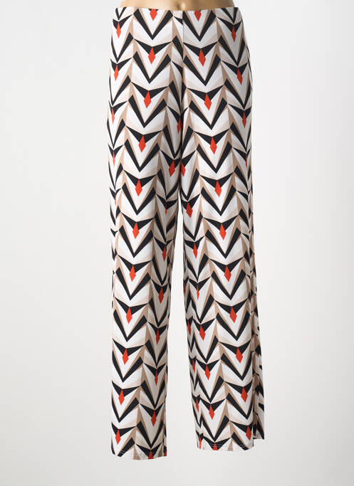 Pantalon droit stretch taille normale blanc GEVANA femme