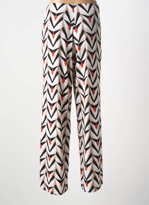 Pantalon droit stretch taille normale blanc GEVANA femme
