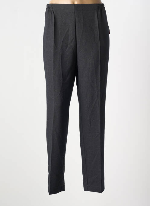 Pantalon droit tissage popeline taille normale gris GEVANA femme