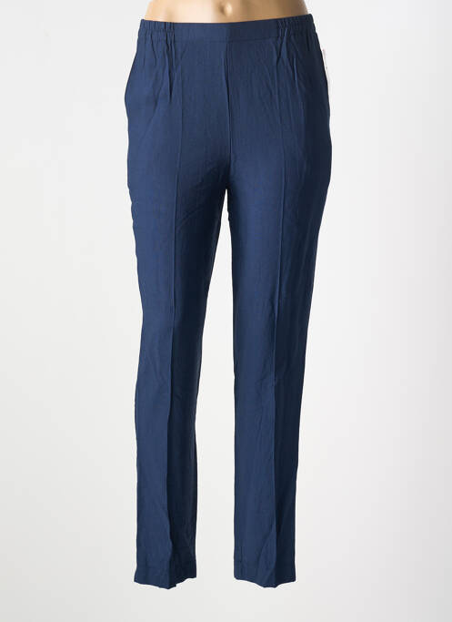 Pantalon slim taille élastique taille normale bleu GEVANA femme