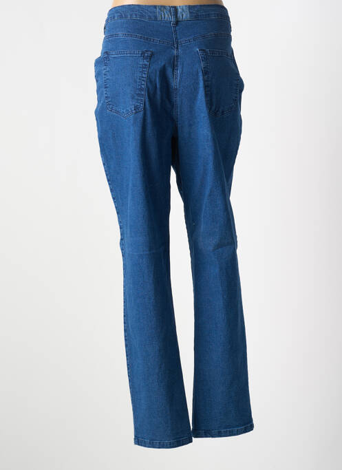 Jeans coupe droite stretch taille normale bleu JANINE PAUPORTÉ femme