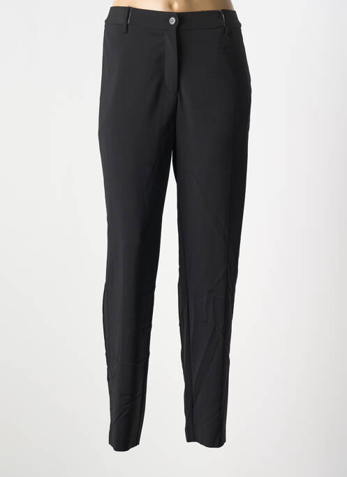 Pantalon droit stretch taille normale noir ANNA MONTANA femme