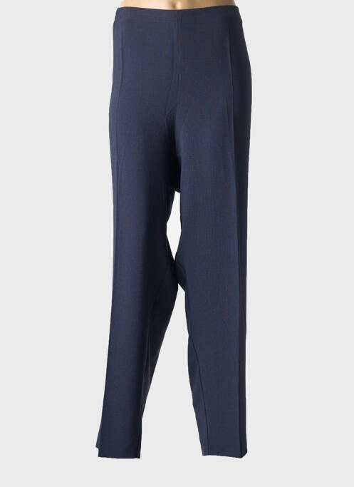 Pantalon droit tissage crêpe taille normale bleu FRANCOISE F femme