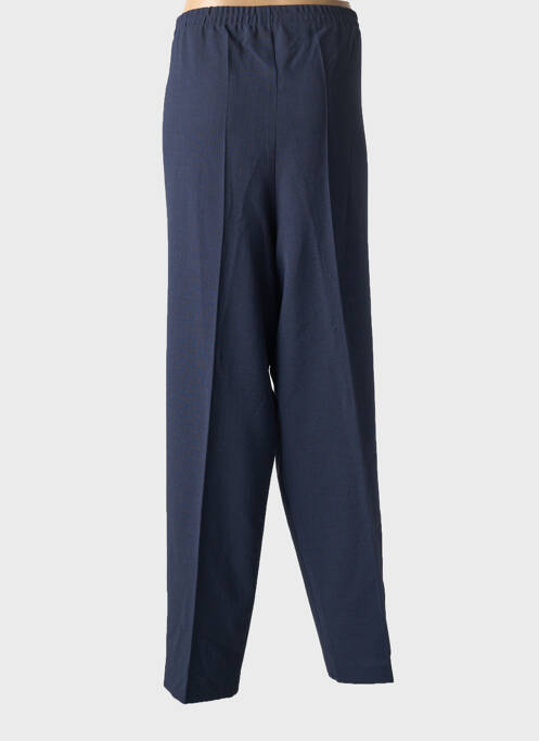 Pantalon droit tissage crêpe taille normale bleu FRANCOISE F femme