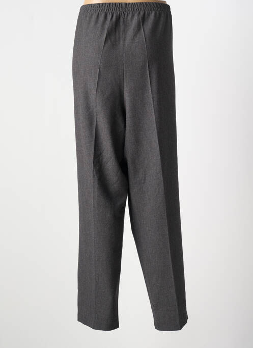 Pantalon droit tissage popeline taille normale gris FRANCOISE F femme
