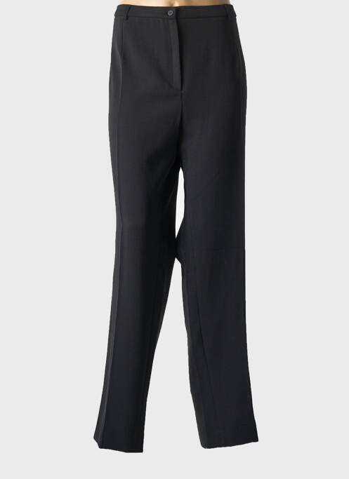 Pantalon droit stretch taille normale noir FRANCE RIVOIRE femme