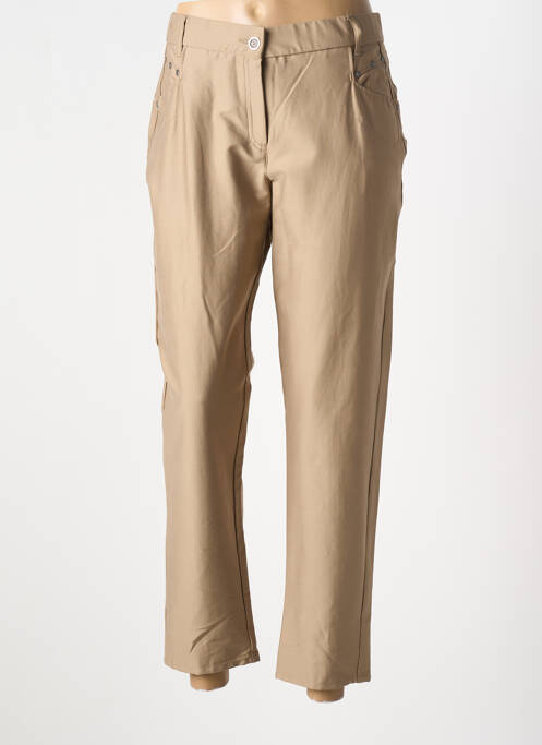 Pantalon 7/8 stretch taille normale beige MERI & ESCA femme