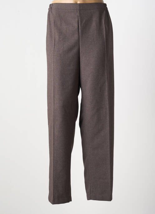 Pantalon droit marron GEVANA pour femme