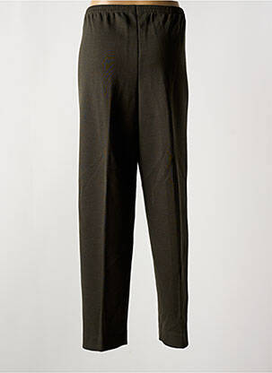 Pantalon droit stretch taille haute vert GRIFFON femme