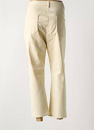 Jeans coupe droite stretch taille normale beige GRIFFON femme