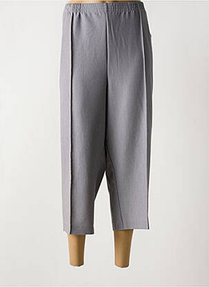Pantacourt coupe droite taille normale gris GRIFFON femme