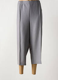 Pantacourt coupe droite taille normale gris GRIFFON femme