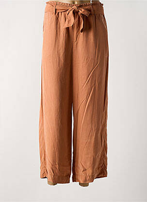 Pantalon 7/8 stretch taille normale orange KANOPE femme