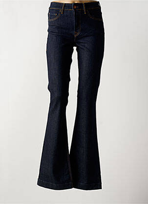 Jean coupe flare stretch taille haute bleu SALSA femme
