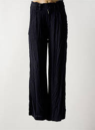 Pantalon flare taille à pinces taille haute noir TEDDY SMITH femme