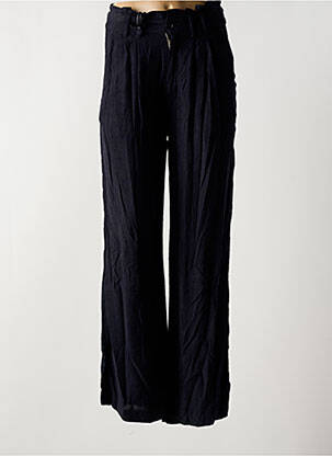 Pantalon flare taille à pinces taille haute noir TEDDY SMITH femme