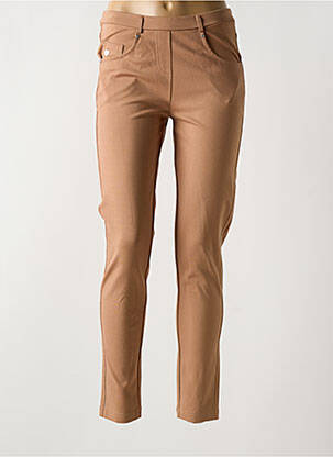 Jegging tissage jersey taille normale marron HAJO femme