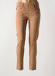 Jegging tissage jersey taille normale marron HAJO femme