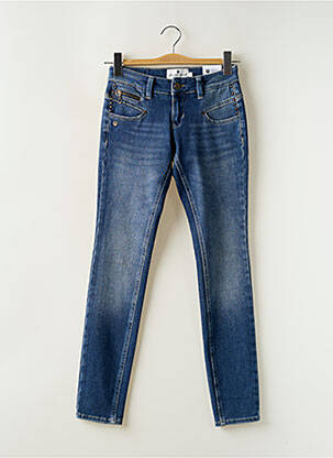 Jeans coupe slim taille basse taille basse bleu FREE BOY femme