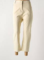 Jeans coupe droite beige GRIFFON pour femme seconde vue