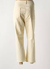 Jeans coupe droite beige GRIFFON pour femme seconde vue