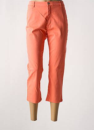 Pantacourt orange BRUNO SAINT HILAIRE pour femme