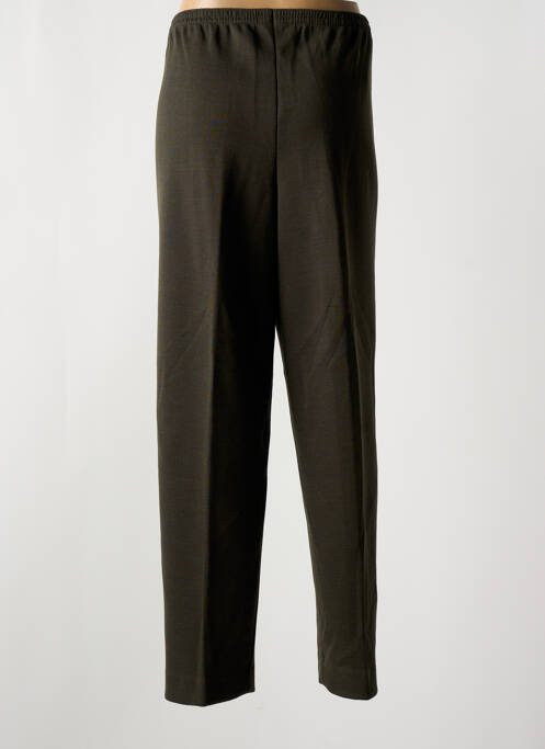Pantalon droit stretch taille haute vert GRIFFON femme