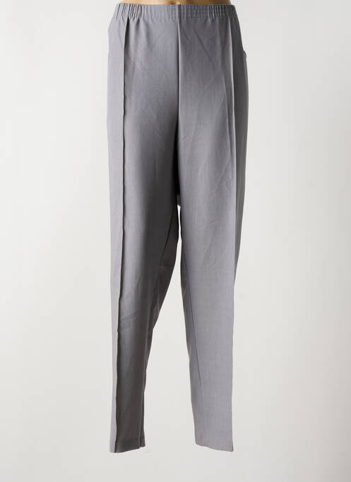 Pantalon droit taille haute taille haute gris GRIFFON femme