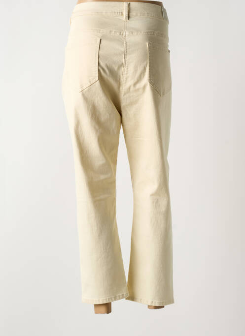 Jeans coupe droite stretch taille normale beige GRIFFON femme