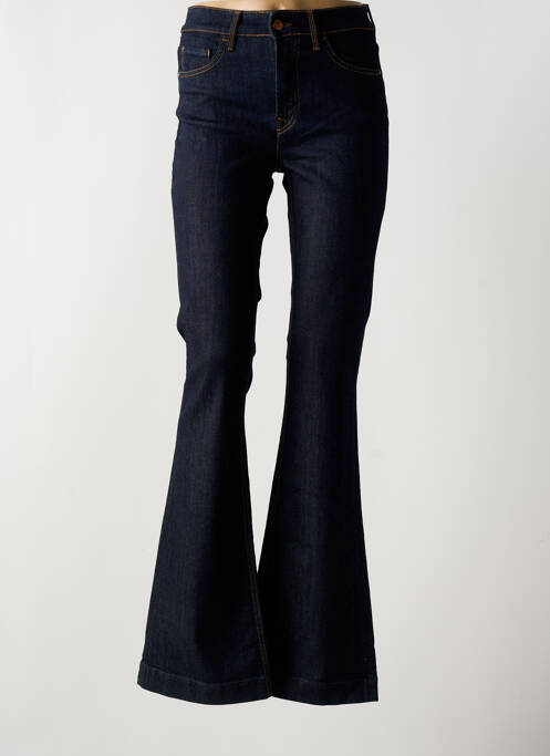 Jean coupe flare stretch taille haute bleu SALSA femme