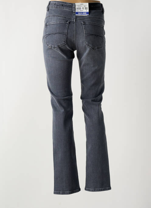 Jeans coupe slim stretch taille haute gris SALSA femme