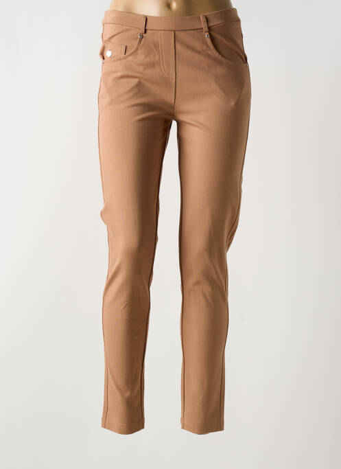 Jegging tissage jersey taille normale marron HAJO femme