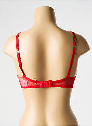 Soutien-gorge légère et transparente haut soutien-gorge emboitant rouge LINGERIE STORY femme