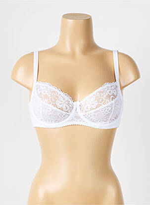 Soutien-gorge légère et transparente haut soutien-gorge emboitant blanc LINGERIE STORY femme