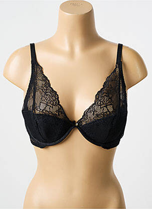 Soutien-gorge légère et transparente haut soutien-gorge emboitant noir LINGERIE STORY femme