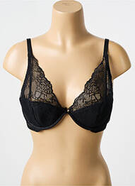 Soutien-gorge légère et transparente haut soutien-gorge emboitant noir LINGERIE STORY femme
