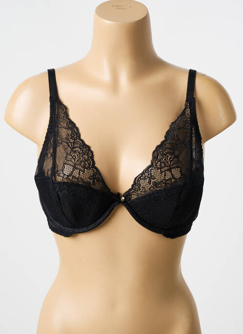 Soutien-gorge légère et transparente haut soutien-gorge emboitant noir LINGERIE STORY femme
