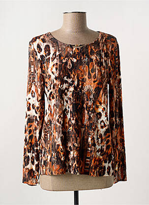 T-shirt manches longues manches longues orange GEVANA femme