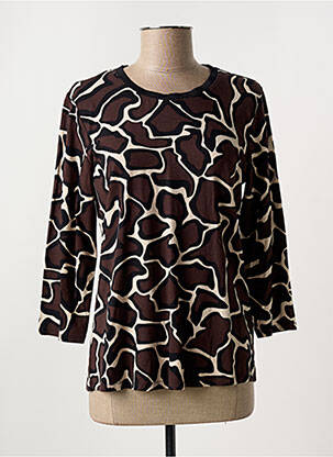 T-shirt manches 3/4 manches 3/4 marron BETTY BARCLAY femme