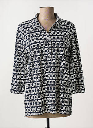 Polo manches 3/4 manches 3/4 bleu BETTY BARCLAY femme