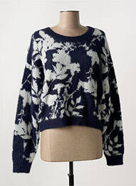 Pull stretch manches longues bleu FREEMAN T.PORTER femme