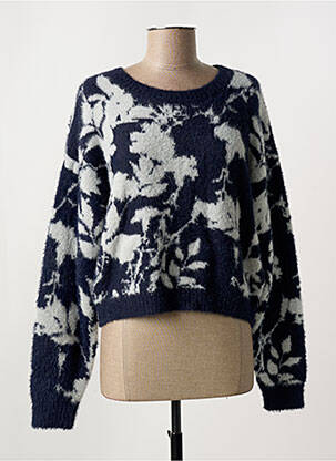Pull stretch manches longues bleu FREEMAN T.PORTER femme