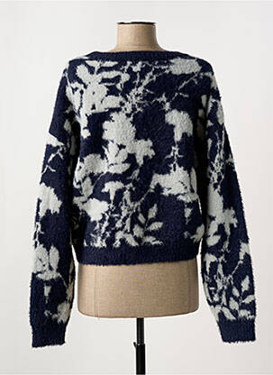 Pull stretch manches longues bleu FREEMAN T.PORTER femme