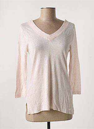 Pull coupe cintrée manches 3/4 rose LES P'TITES BOMBES femme