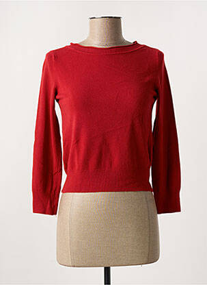 Pull stretch manches 3/4 rouge RINASCIMENTO femme
