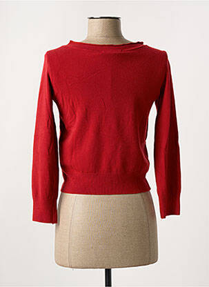 Pull stretch manches 3/4 rouge RINASCIMENTO femme