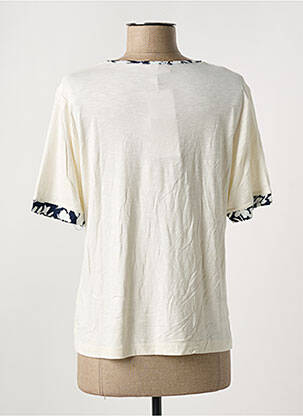 T-shirt stretch manches courtes beige GRIFFON femme