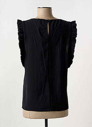 Blouse col rond manches courtes noir MOLLY BRACKEN femme