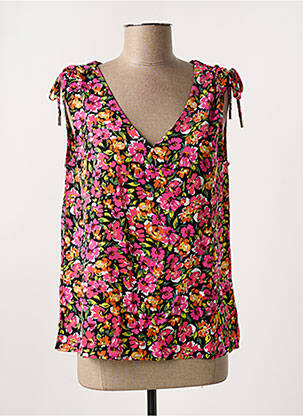 Blouse imprimé fleurs manches courtes rose MOLLY BRACKEN femme