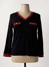T-shirt manches longues manches longues noir TELMAIL femme